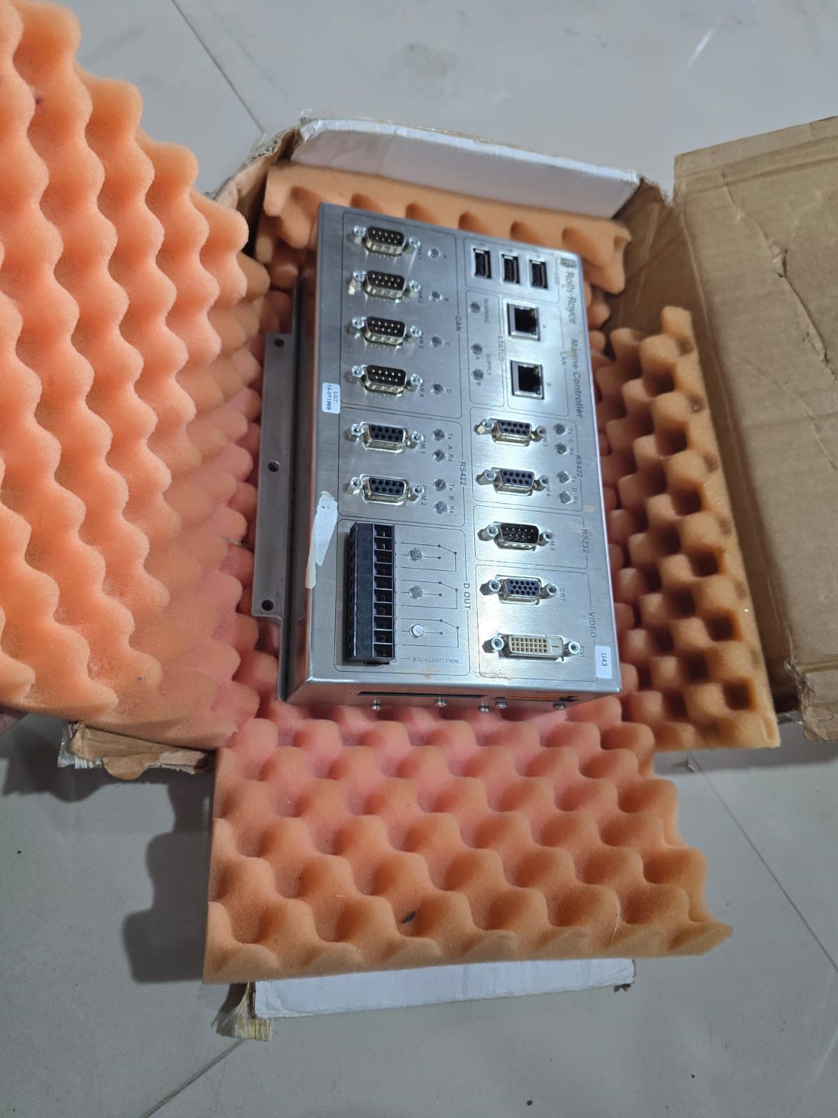 ROLLS ROYCE MARINE CONTROLLER H1127.0101 REV 2.2 000068308 NEW